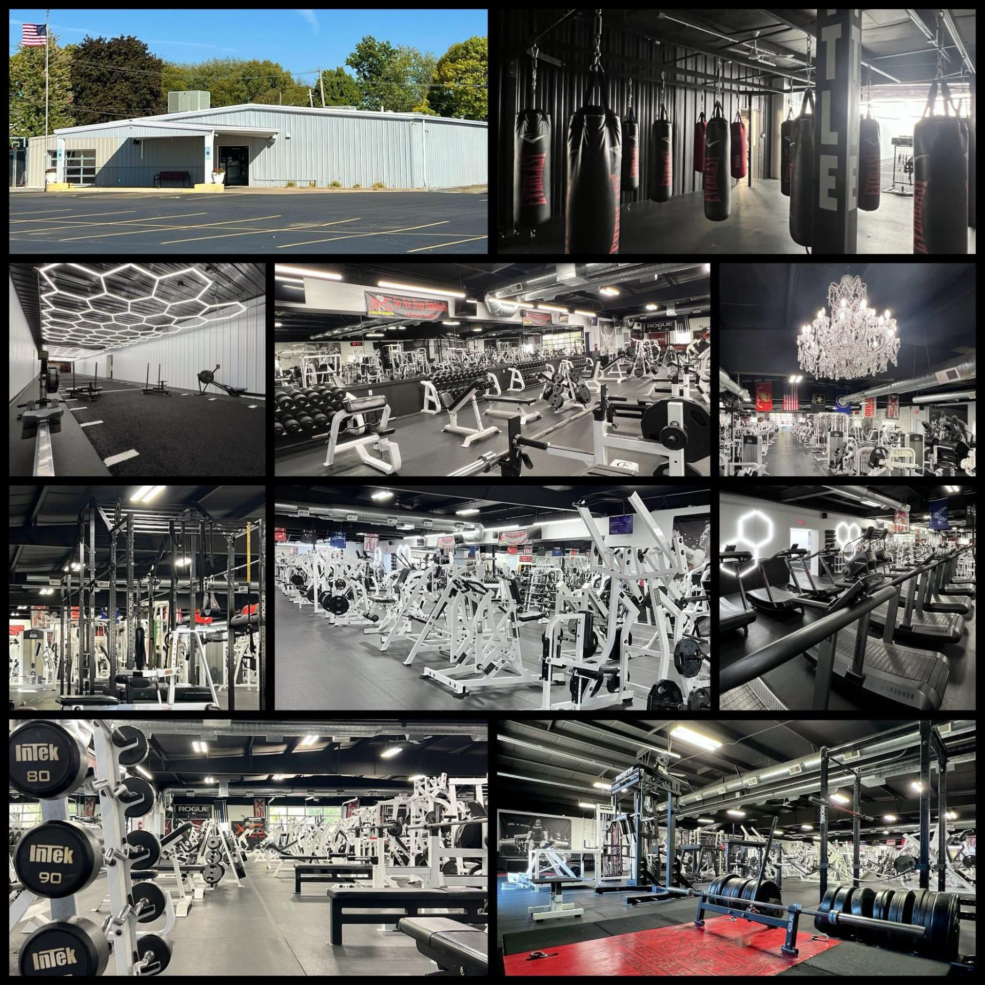 X-ercise Science Gym facility collage